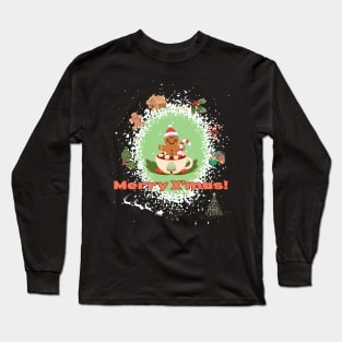 Run, run, fast as you can, it's gingerbread man! Long Sleeve T-Shirt